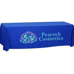 Serged Open-Back Polyester Table Throw - 8 feet