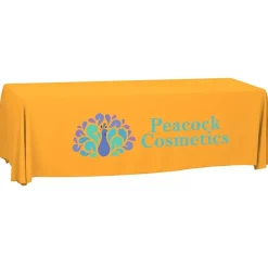 Serged Open-Back Polyester Table Throw - 8 feet