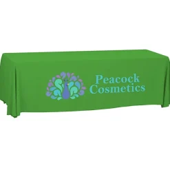 Serged Open-Back Polyester Table Throw - 8 feet