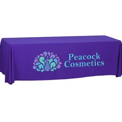 Serged Open-Back Polyester Table Throw - 8 feet - 24 hr