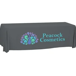 Serged Open-Back Polyester Table Throw - 8 feet - 24 hr