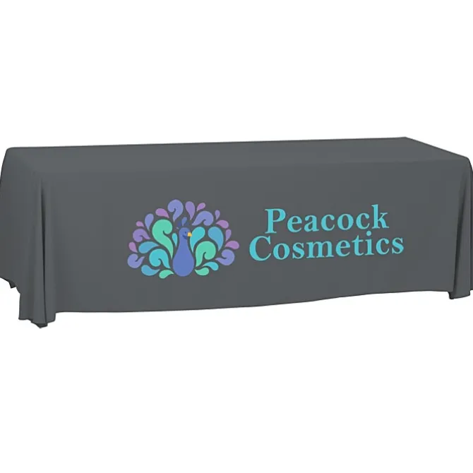 Serged Open-Back Polyester Table Throw - 8 feet - 24 hr