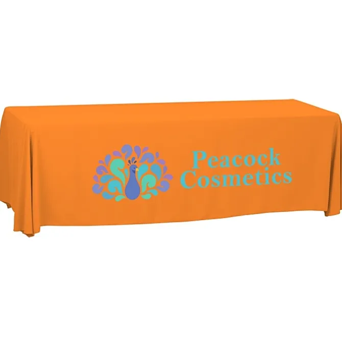 Serged Open-Back Polyester Table Throw - 8 feet - 24 hr