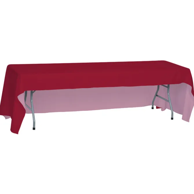 Serged Open-Back Polyester Table Throw - 8 feet - 24 hr