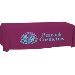 Serged Open-Back Polyester Table Throw - 8 feet - 24 hr