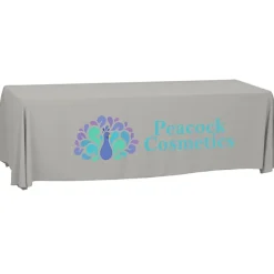 Serged Open-Back Polyester Table Throw - 8 feet - 24 hr