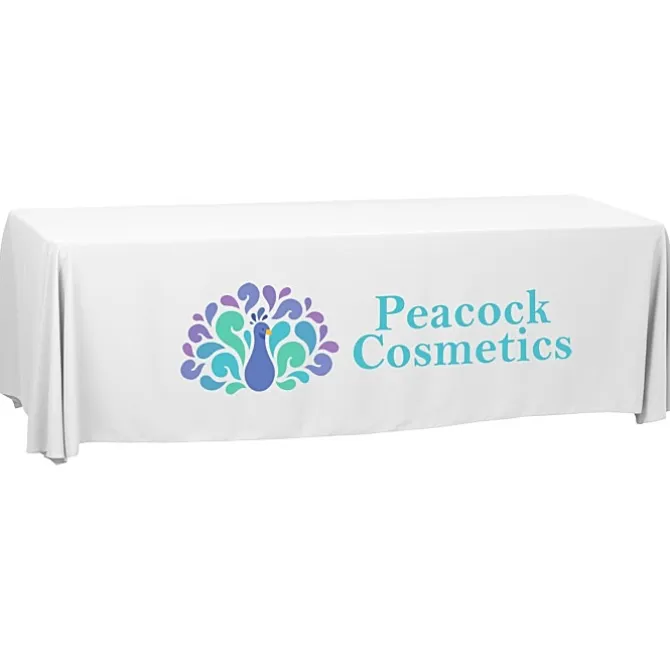 Serged Open-Back Polyester Table Throw - 8 feet - 24 hr