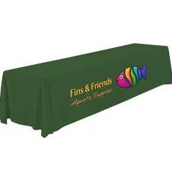 Serged Open-Back Polyester Table Throw - 12 feet