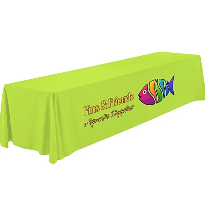 Serged Open-Back Polyester Table Throw - 12 feet