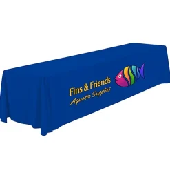 Serged Open-Back Polyester Table Throw - 12 feet
