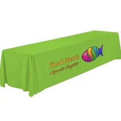 Serged Open-Back Polyester Table Throw - 12 feet