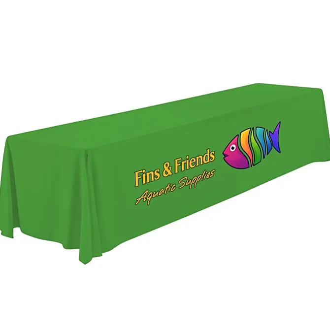 Serged Open-Back Polyester Table Throw - 12 feet