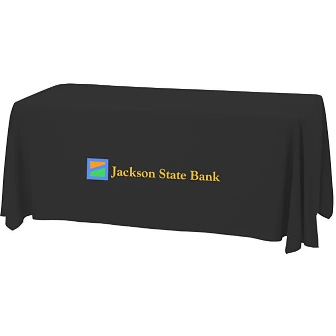Serged Open-Back Stain Resistant Table Throw - 6 feet - 24 hr
