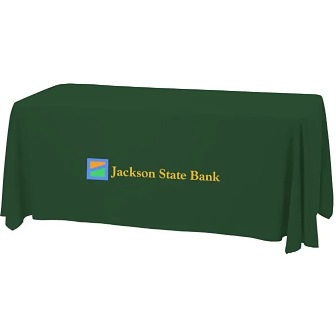 Serged Open-Back Stain Resistant Table Throw - 6 feet - 24 hr
