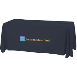 Serged Open-Back Stain Resistant Table Throw - 6 feet - 24 hr