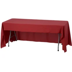 Serged Open-Back Stain Resistant Table Throw - 6 feet - 24 hr