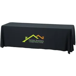 Serged Open-Back Stain Resistant Table Throw - 8 feet