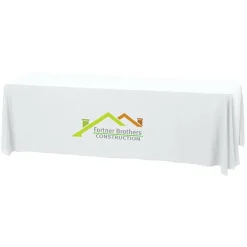 Serged Open-Back Stain Resistant Table Throw - 8 feet - 24 hr