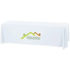Serged Open-Back Stain Resistant Table Throw - 8 feet - 24 hr