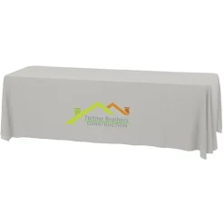 Serged Open-Back Stain Resistant Table Throw - 8 feet - 24 hr