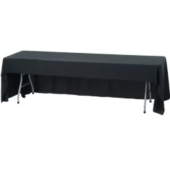 Serged Open-Back Stain Resistant Table Throw - 8 feet - 24 hr