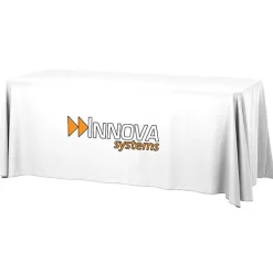 Serged Open-Back Table Throw with Pocket - 6 feet