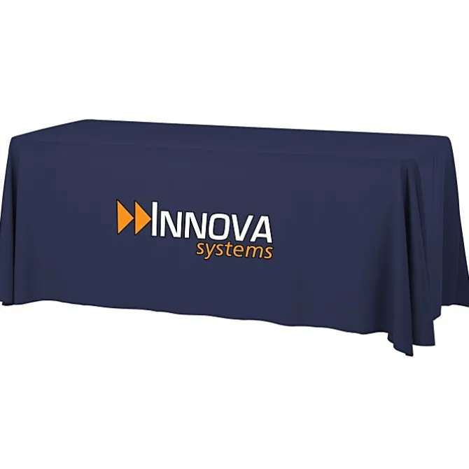 Serged Open-Back Table Throw with Pocket - 6 feet