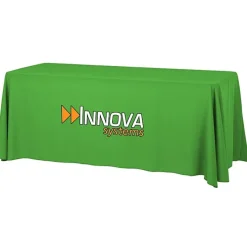 Serged Open-Back Table Throw with Pocket - 6 feet