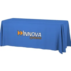 Serged Open-Back Table Throw with Pocket - 6 feet