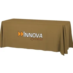 Serged Open-Back Table Throw with Pocket - 6 feet