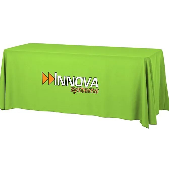 Serged Open-Back Table Throw with Pocket - 6 feet