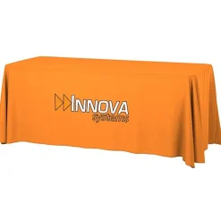 Serged Open-Back Table Throw with Pocket - 6 feet