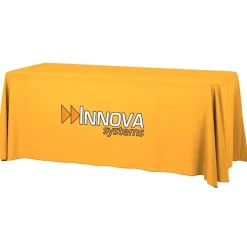 Serged Open-Back Table Throw with Pocket - 6 feet