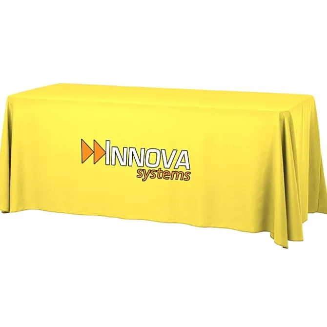 Serged Open-Back Table Throw with Pocket - 6 feet