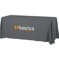 Serged Open-Back Table Throw with Pocket - 6 feet