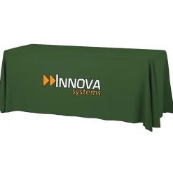 Serged Open-Back Table Throw with Pocket - 6 feet