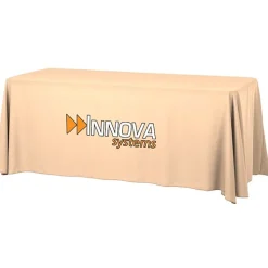 Serged Open-Back Table Throw with Pocket - 6 feet