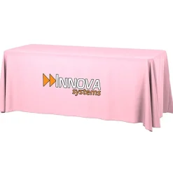 Serged Open-Back Table Throw with Pocket - 6 feet