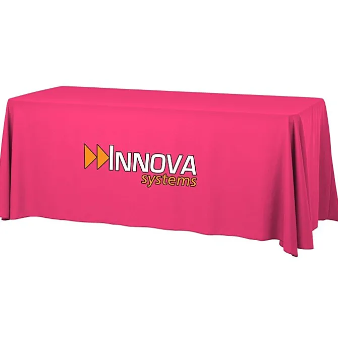 Serged Open-Back Table Throw with Pocket - 6 feet