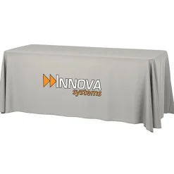 Serged Open-Back Table Throw with Pocket - 6 feet