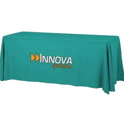 Serged Open-Back Table Throw with Pocket - 6 feet