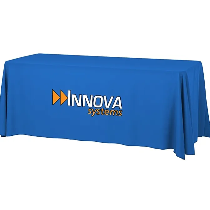 Serged Open-Back Table Throw with Pocket - 6 feet