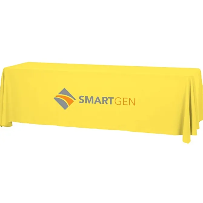 Serged Open-Back Table Throw with Pocket - 8 feet
