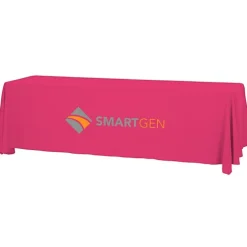Serged Open-Back Table Throw with Pocket - 8 feet