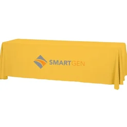 Serged Open-Back Table Throw with Pocket - 8 feet