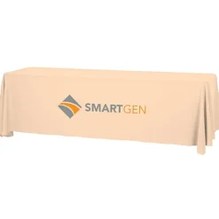 Serged Open-Back Table Throw with Pocket - 8 feet
