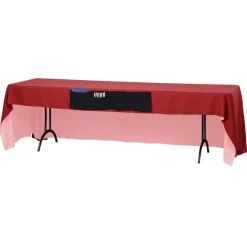 Serged Open-Back Table Throw with Pocket - 8 feet