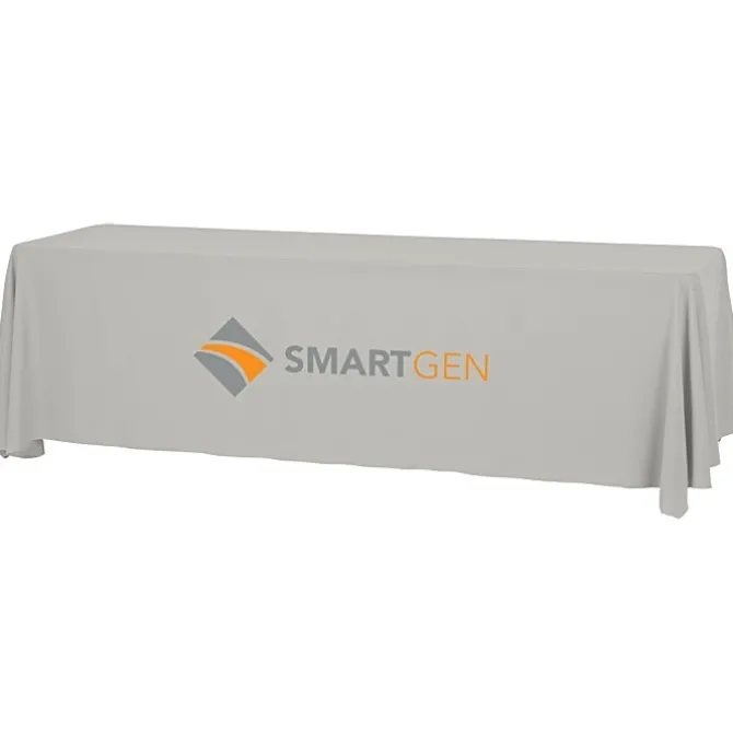 Serged Open-Back Table Throw with Pocket - 8 feet