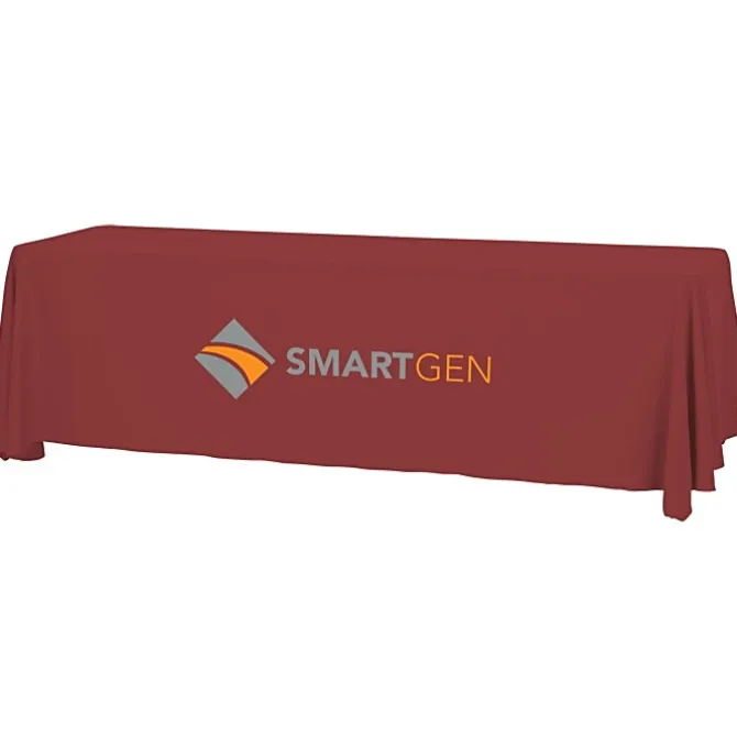 Serged Open-Back Table Throw with Pocket - 8 feet