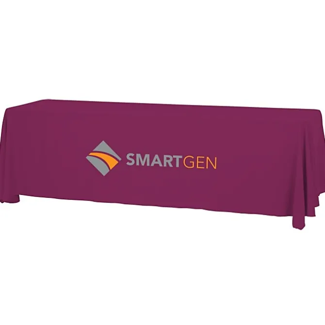 Serged Open-Back Table Throw with Pocket - 8 feet
